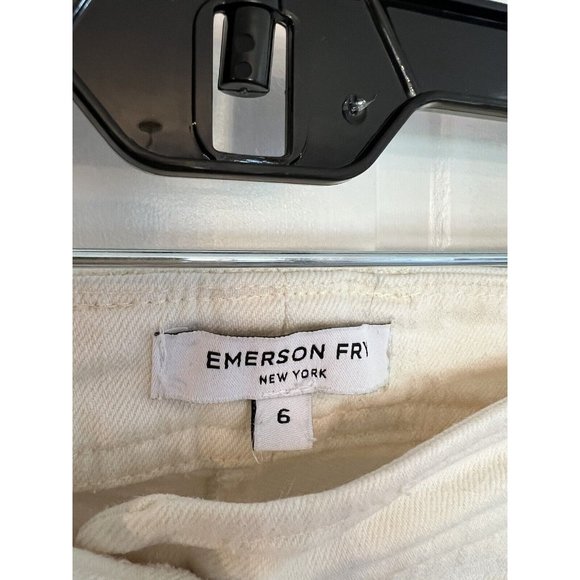 Emerson‎ Fry Mick White Ankle Zipper Jeans Size 6 - Picture 8 of 16